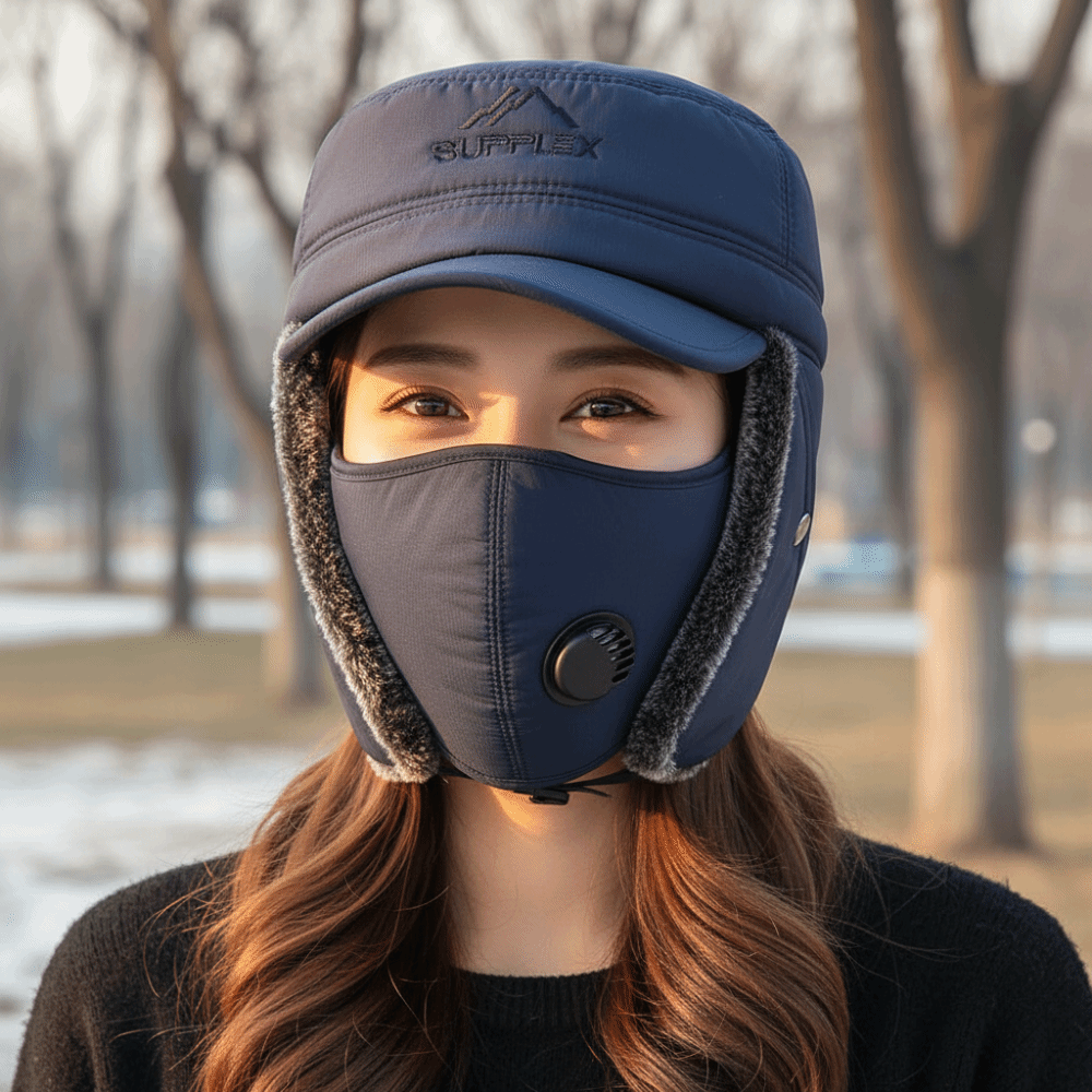 Winter Trapper Hat - Thickened Winter Trapper Hat Detachable Fleece