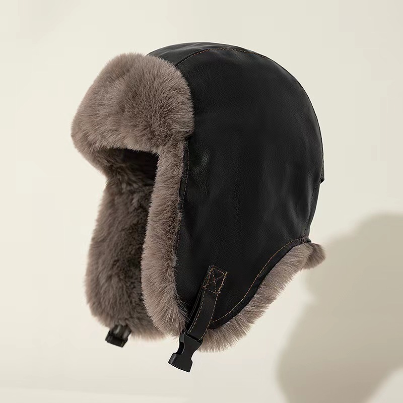1pcs Men's Winter Retro leathe - Winter Trapper Hat recension och pris