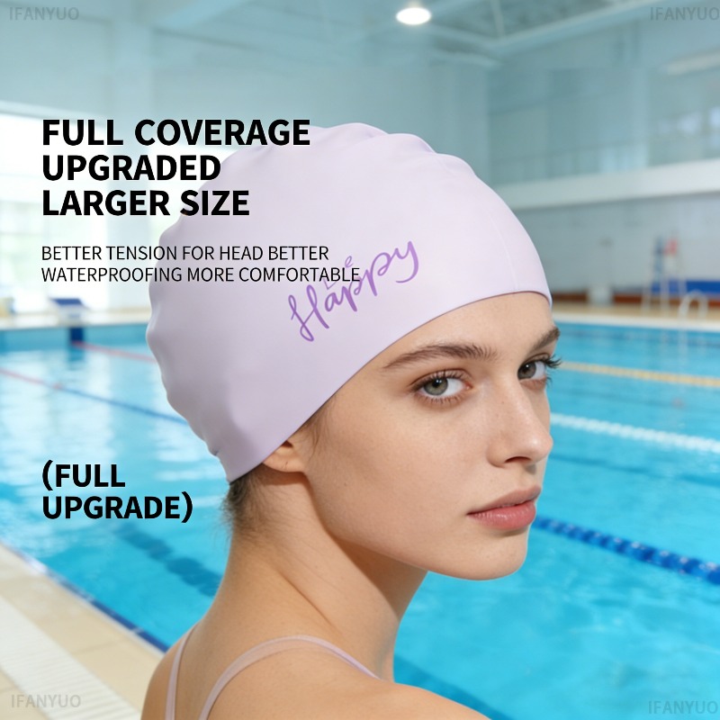 Women Silicone Swimming Cap Ex - Swim Hat Silicone recension och pris
