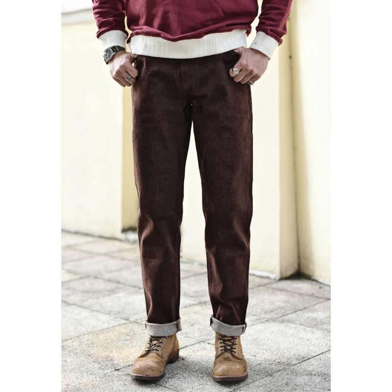 Saucezhan Men Jeans Brown Jean - Levis Jeans 501 recension och pris